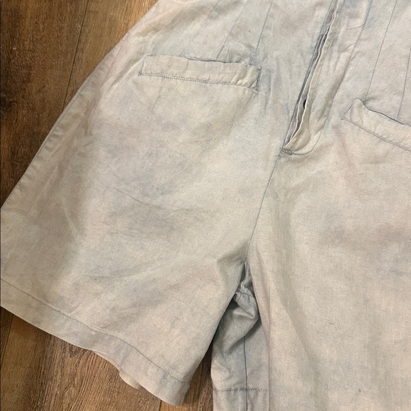 Esprit Vintage washed romper size 5/6 women junior shorts sateen cotton blend - Picture 5 of 10